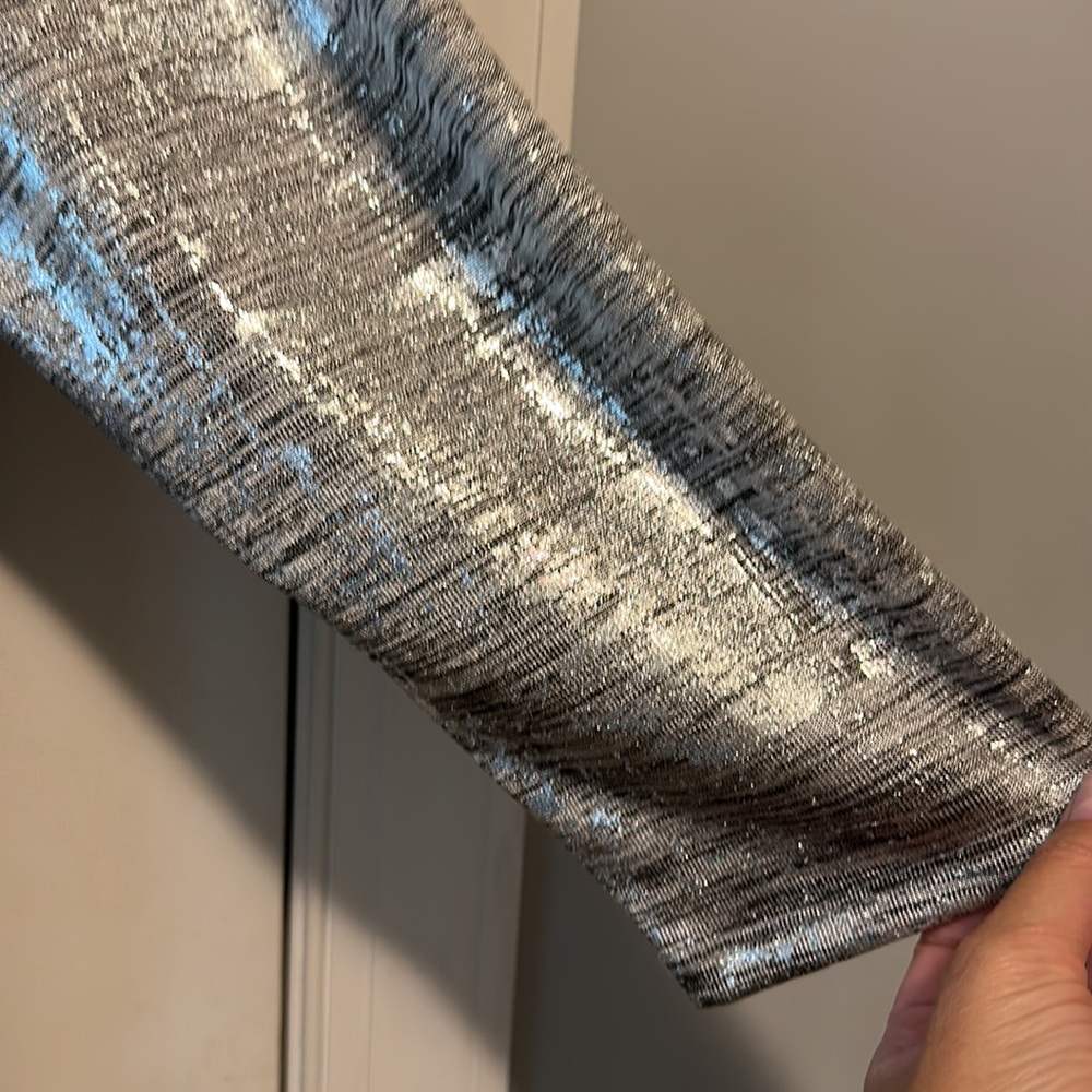 Ruby Rd. Silver Metallic Blouse - image 6